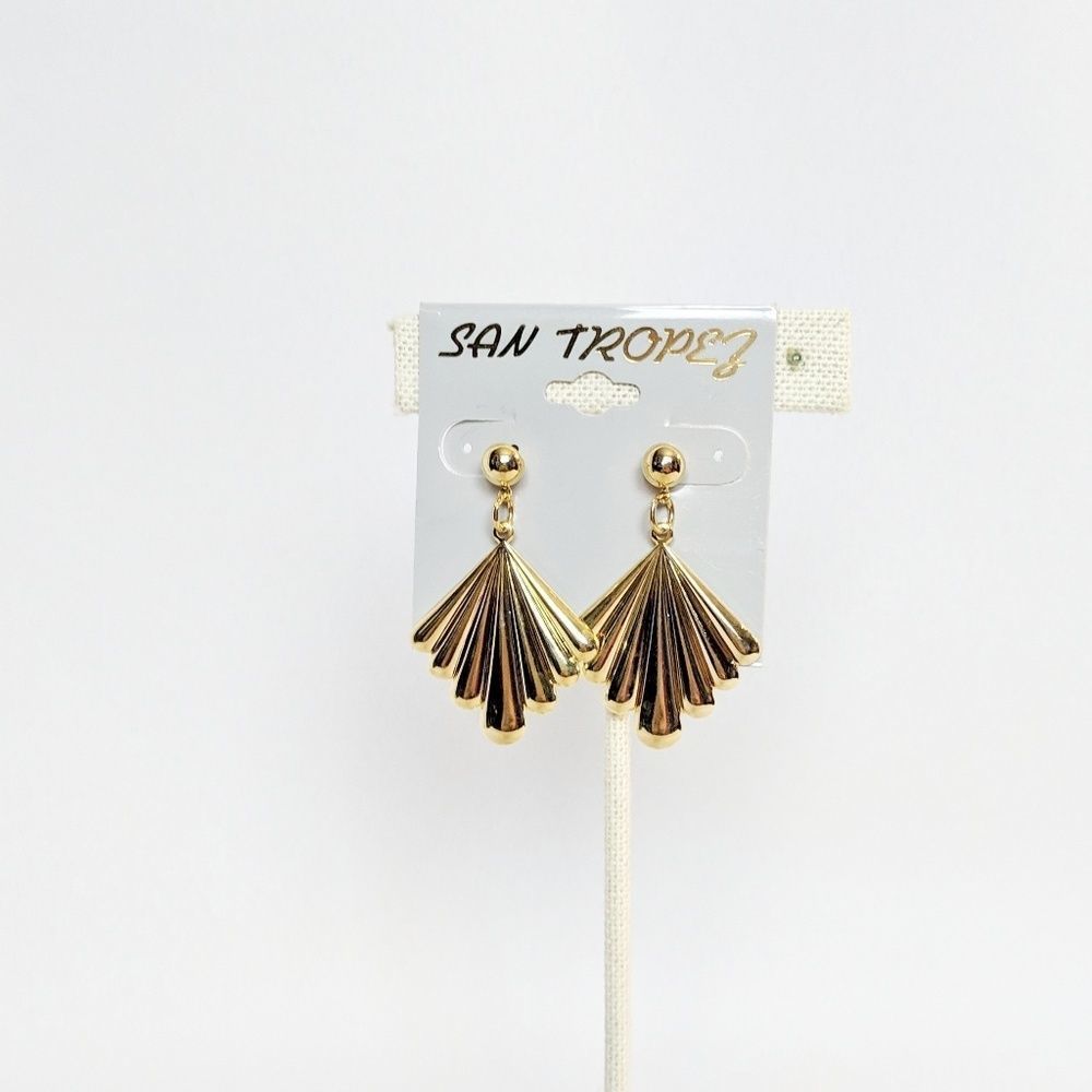 💢3 for $25💢San Tropez Gold Tone Diamond Earrings